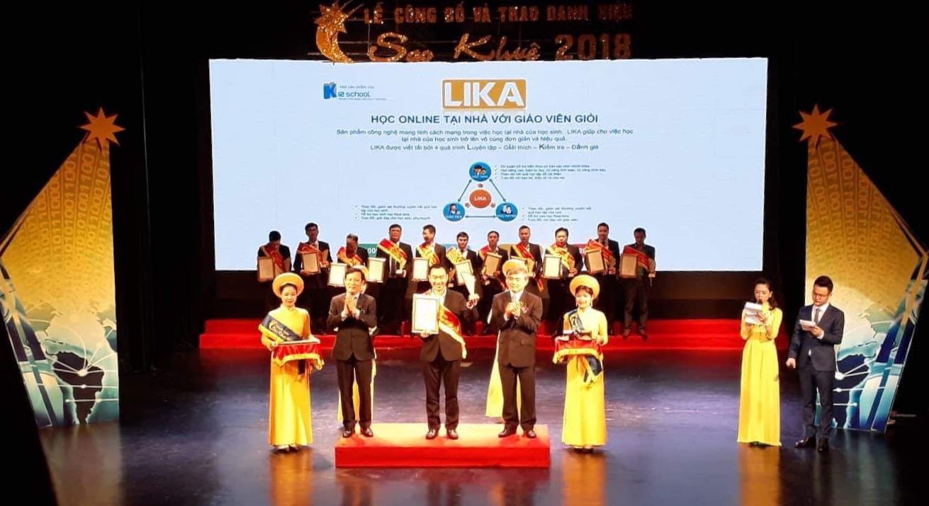 LIKA K12school tỏa sáng tại Sao khuê 2018 hạng mục Giáo dục, Đào tạo